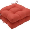 Rave Coral Reversible Chair Pad Set Of 2