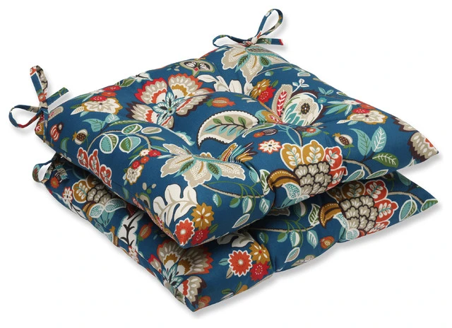 Telfair Peacock Wrought Iron Seat Cushion, Set Of 2 3 Telfair Peacock Wrought Iron Seat Cushion, Set Of 2