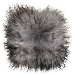 Natural 100% Icelandic Sheepskin Fur Seat Cover,, 15''x15'', Metall