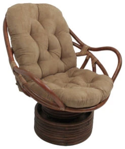 48-inch By 24-inch Solid Micro Suede Swivel Rocker Cushion