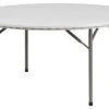 Offex 60" Round Granite White Plastic Folding Table -Whole House Kitchenware home design 268