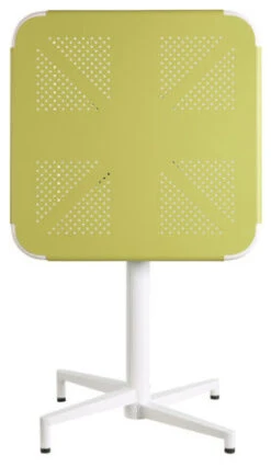 Acme Industrial Folding Table With Yellow And White Finish 72090