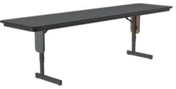 Adjustable Height 3/4" High Pressure Folding Seminar Table In Montana Granite