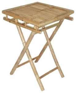 Bamboo Folding Table Small Square