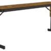 Correll 3/4" High Pressure Folding Seminar Table With Panel Leg In Medium Oak -Whole House Kitchenware home design 276