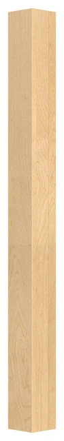 42-1/4" X 3" Square Wood Table Leg, Paint Grade