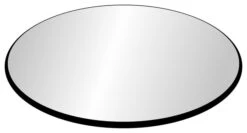 18" Tempered Glass Round Table Top, 3/8" Thickness, Pencil