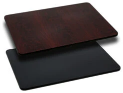 30'' X 60'' Rectangular Table Top With Black Or Mahogany Reversible Laminate Top