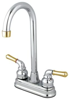Magellan Two Handle 4" Centerset High-Arch Bar Faucet
