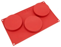 Freshware 3-Cavity Silicone Disc Cake Mold
