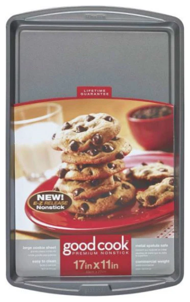 Good Cook 04022 Non-stick Cookie Sheet, Large, 17" X 11" 3 Good Cook 04022 Non-stick Cookie Sheet, Large, 17" X 11"