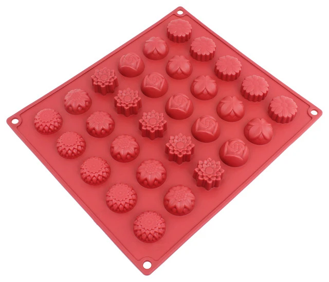 Freshware 30-Cavity Silicone Flowers Mold 3 Freshware 30-Cavity Silicone Flowers Mold