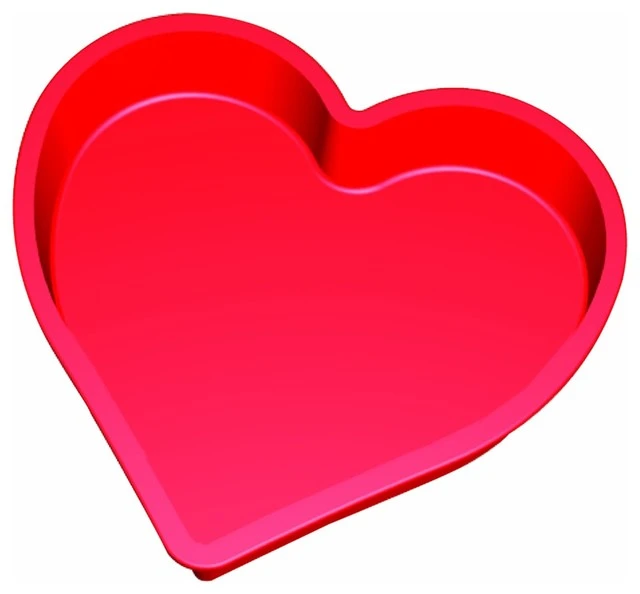 Lekue Red Silicone Heart Cake Mold 3 Lekue Red Silicone Heart Cake Mold