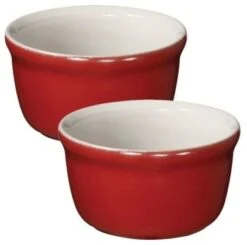 Emile Henry Ramekins, Set Of 2, Rouge