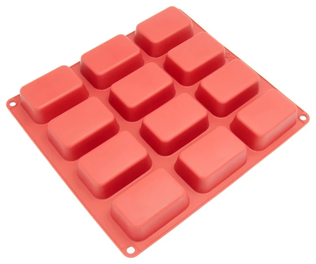 Freshware 12-Cavity Silicone Petite Loaf Mold 3 Freshware 12-Cavity Silicone Petite Loaf Mold