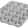 Nordic Ware Naturals Aluminum 24 Cavity Petite Muffin Pan
