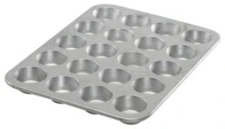Nordic Ware Naturals Aluminum 24 Cavity Petite Muffin Pan
