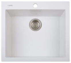 One Series Single Drop-In Sink, Sahara, Milk White
