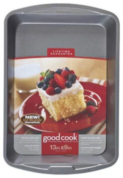 Good Cook Non-Stick Oblong Cake Pan, 13"x9"