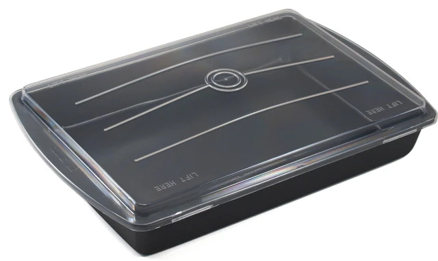 Chicago Metallic Gourmetware Make N Take Baking Pan With Lid, 13.2 X 9 Inch 3 Chicago Metallic Gourmetware Make N Take Baking Pan With Lid, 13.2 X 9 Inch