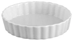 HIC Harold Import Co Porcelain 8 Inch Round Quiche Baking Dish