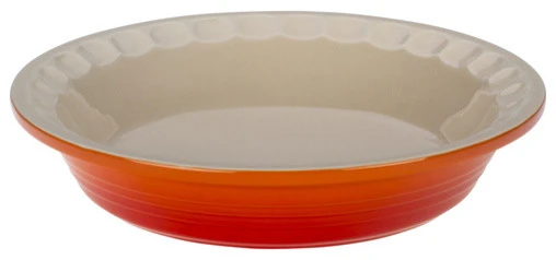 Le Creuset 9" Heritage Pie Dish, Flame 3 Le Creuset 9" Heritage Pie Dish, Flame