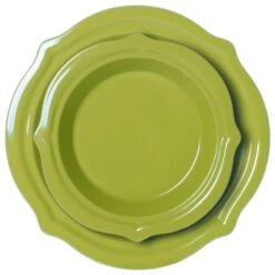 Chantal Lime Green Talavera 2 Piece Pie Dish Set