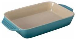Le Creuset 3 3/20-Quart, (12 1/2"x8 1/4") Rectangular Dish, Caribbean