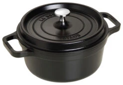 Staub Cast Iron 2.75-qt Round Cocotte - Matte Black