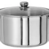 Gourmet Chef 6 Quart Stainless Steel Stock Pot With Glass Lid -Whole House Kitchenware home design 496