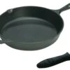 Lodge Logic 15 Inch Cast Iron Skillet With Free Black Silicone Handle Holder -Whole House Kitchenware home design 498