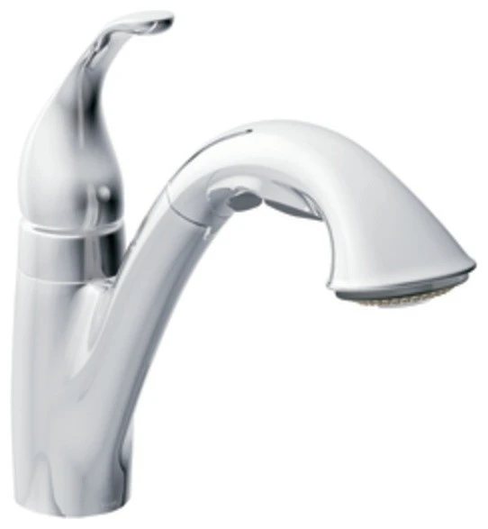 Moen 7545C Camerist Series Low-Arc Pull-Out Kitchen Faucet (Chrome) 3 Moen 7545C Camerist Series Low-Arc Pull-Out Kitchen Faucet (Chrome)