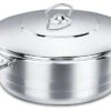 Korkmaz Shallow Stainless Steel Dutch Oven With Lid, 11 Quart -Whole House Kitchenware home design 500