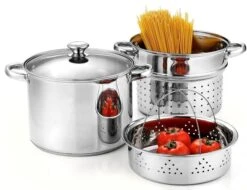 4-Piece Steamer Pot Set, Stainless Steel