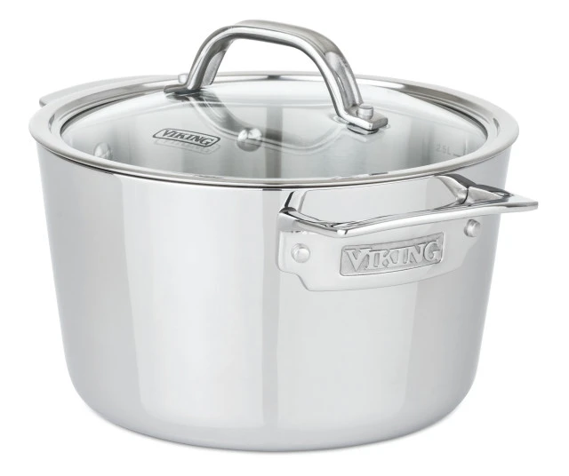 Viking Contemporary 3-Ply 3.4 Qt Soup Pot, Mirror Finish 3 Viking Contemporary 3-Ply 3.4 Qt Soup Pot, Mirror Finish
