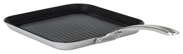 Viking Contemporary 11" Quantianum Nonstick Grill Pan, Mirror Finish 3 Viking Contemporary 11" Quantianum Nonstick Grill Pan, Mirror Finish