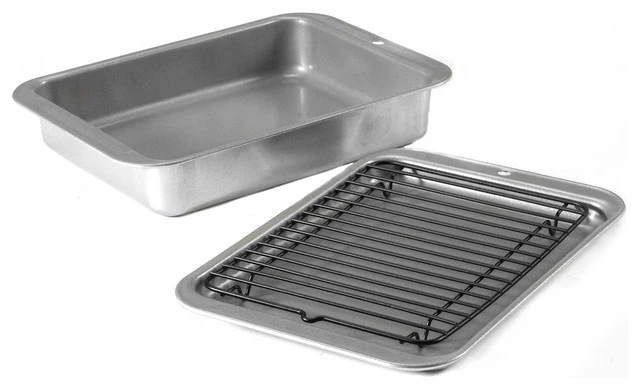 Nordic Ware 3 Piece Toaster Oven Grill And Bake Set 3 Nordic Ware 3 Piece Toaster Oven Grill And Bake Set
