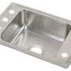 Elkay Lustertone Stainless Steel 1-Bowl Top Mount Classroom ADA Sink