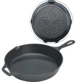 Lodge Logic Boy Scouts Of America Cast Iron Skillet With Assist Handle, 12 Inch