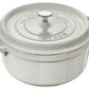 Staub Cast Iron 4-qt Round Cocotte - White Truffle -Whole House Kitchenware home design 599