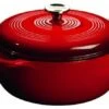 Lodge Island Spice Red Color Enamel Dutch Oven, 6 Quart -Whole House Kitchenware home design 604