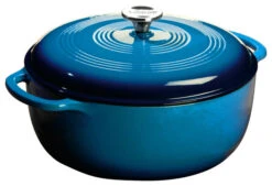 Lodge Caribbean Blue Color Enamel Dutch Oven, 7.5 Quart
