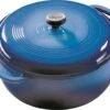Lodge Caribbean Blue Color Enamel On Cast Iron 6 Quart Dutch Oven -Whole House Kitchenware home design 608
