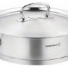 Korkmaz Proline Stainless Steel Low Casserole Saute Pot Stockpot With Lid, 5 Qua -Whole House Kitchenware home design 609