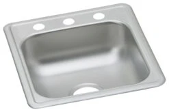 Elkay Dayton Stainless Steel 1-Bowl Top Mount Bar Sink, Satin