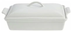 Le Creuset 4-Quart, (12"x9") Heritage Covered Rectangular Casserole, White