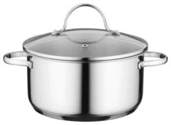 Essentials 7" 18/10 Stainless Steel Covered Casserole, 2.3 Qt, Comfort