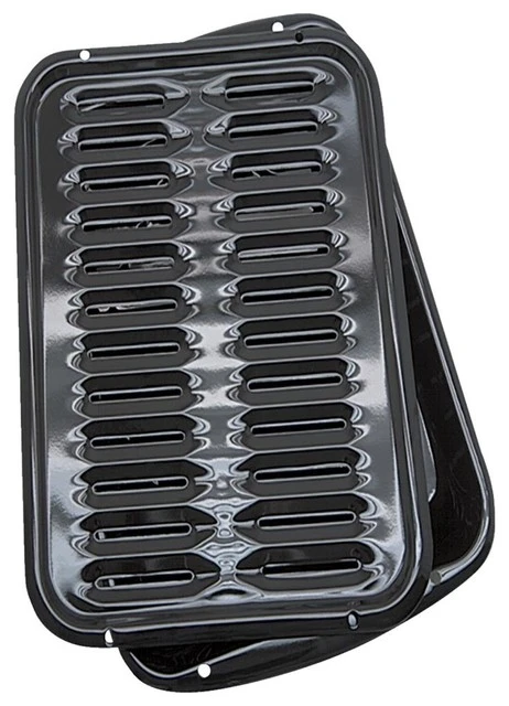 Range Kleen Porcelain 8 1/2"x13" Broil And Bake Pan 3 Range Kleen Porcelain 8 1/2"x13" Broil And Bake Pan