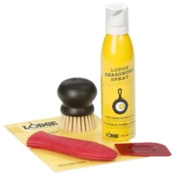 Lodge 4 Piece Seasoned Cast Iron Care Kit