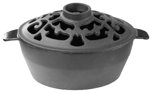 Small Filigree Steamer, Black Matte 3 Small Filigree Steamer, Black Matte